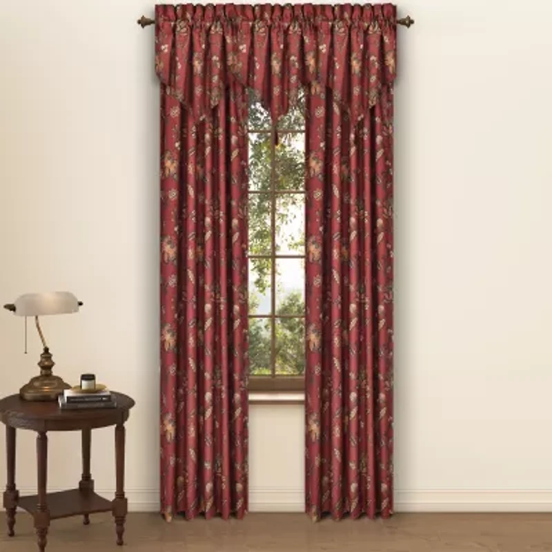 Royal Court Bari Rod Pocket Room Darkening Set of 2 Curtain Panel