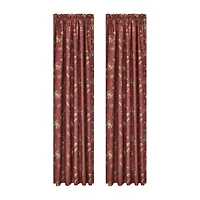 Royal Court Bari Rod Pocket Room Darkening Set of 2 Curtain Panel