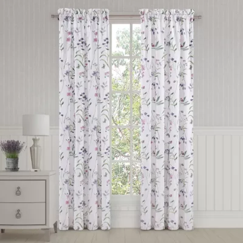 Royal Court Nola Rod Pocket Room Darkening Set of 2 Curtain Panel
