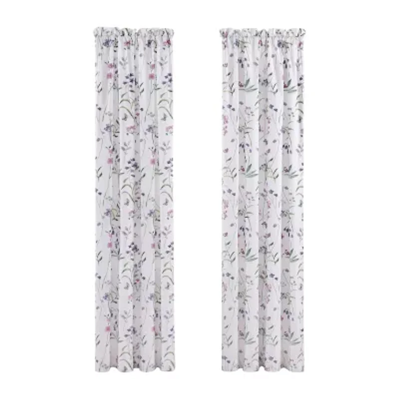 Royal Court Nola Rod Pocket Room Darkening Set of 2 Curtain Panel
