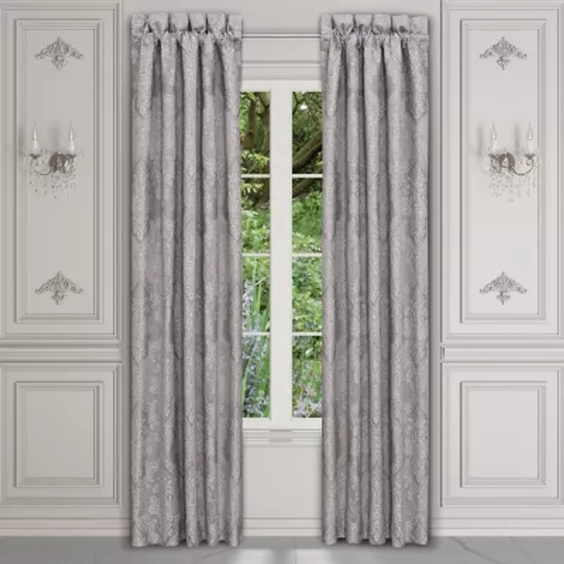 Queen Street Mira Rod Pocket Room Darkening Set of 2 Curtain Panel