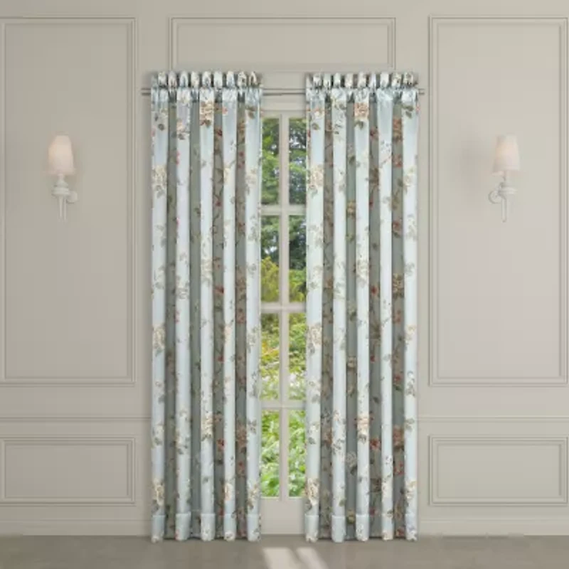 Queen Street Paris Rod Pocket Room Darkening Set of 2 Curtain Panel