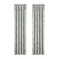Queen Street Paris Rod Pocket Room Darkening Set of 2 Curtain Panel