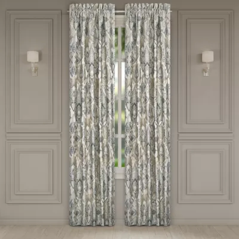 Queen Street Annalise Rod Pocket Room Darkening Set of 2 Curtain Panel