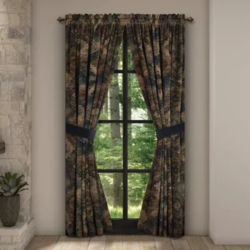 Queen Street Benson Rod Pocket Room Darkening Set of 2 Curtain Panel