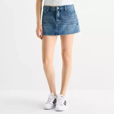 Forever 21 Womens Low Rise Denim Skirt-Juniors