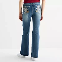 Forever 21 Womens Juniors Mid Rise Bootcut Jean