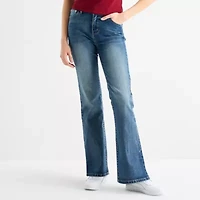 Forever 21 Womens Juniors Mid Rise Bootcut Jean