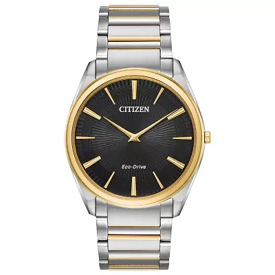 Citizen Stiletto Mens Two Tone Stainless Steel Bracelet Watch Ar3074-54e