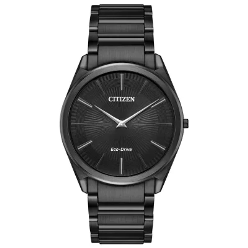 Citizen Stiletto Mens Black Stainless Steel Bracelet Watch Ar3075-51e