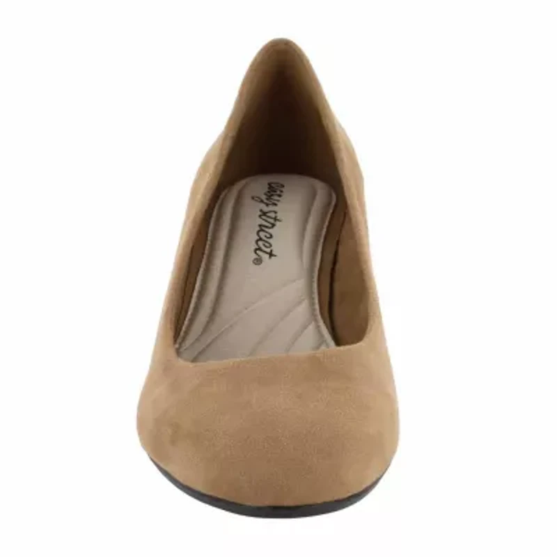 Easy Street Womens Proper Block Heel Pumps