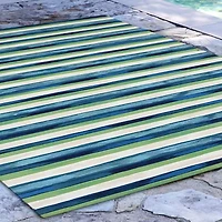 Liora Manne Visions II Painted Stripes Indoor/Outdoor Area Rug
