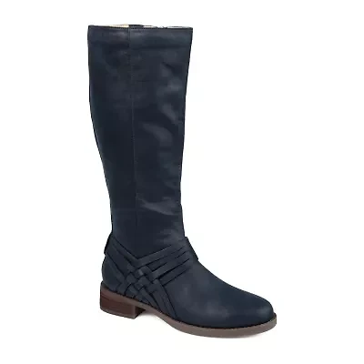 Journee Collection Womens Meg Stacked Heel Over the Knee Boots