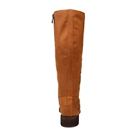 Journee Collection Womens Meg Stacked Heel Over the Knee Boots
