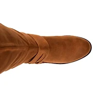 Journee Collection Womens Meg Stacked Heel Over the Knee Boots