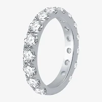 (H-I / I1) Womens 3 CT. T.W. Lab Grown White Diamond 10K Gold Wedding Band