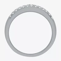 (H-I / I1) Womens 1/2 CT. T.W. Lab Grown White Diamond 10K Gold Anniversary Band