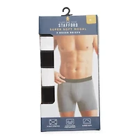 Stafford Super Soft Mens 3 Pack Boxer Briefs 301702