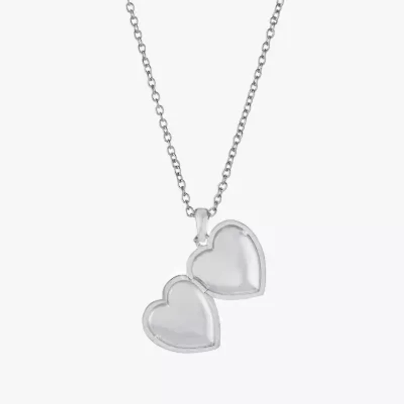 Silver Reflections Mama Womens Pure Silver Over Brass 18 Inch Locket Necklace