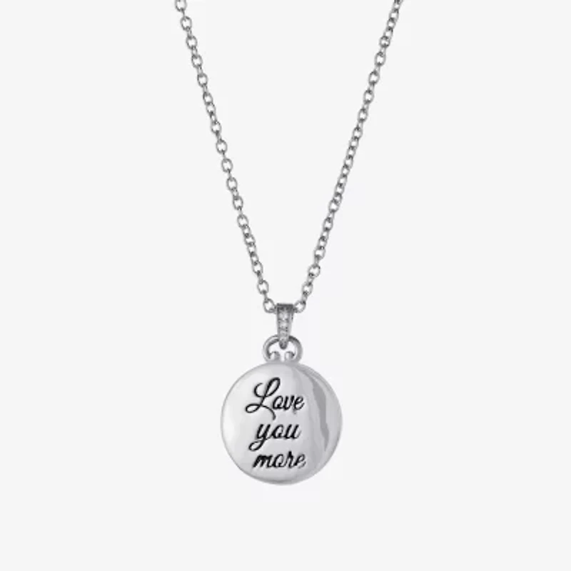 Silver Reflections Womens Pure Silver Over Brass 18 Inch Locket Necklace