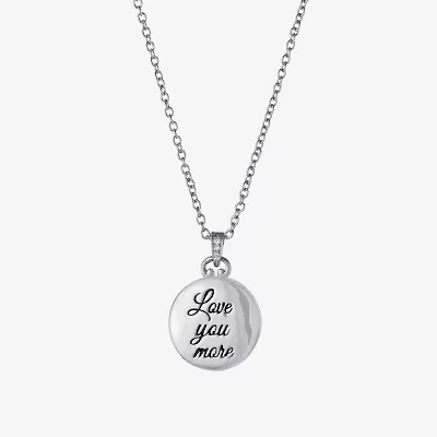 Silver Reflections Womens Pure Silver Over Brass 18 Inch Locket Necklace