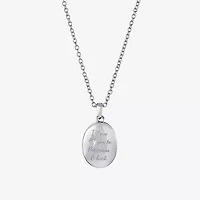Silver Reflections Womens Pure Silver Over Brass 18 Inch Locket Necklace