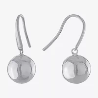 Silver Reflections Womens Pure Silver Over Brass Drop Earrings