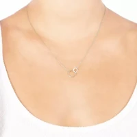 Silver Treasures Womens Sterling Silver Round 16 Inch Pendant Necklace