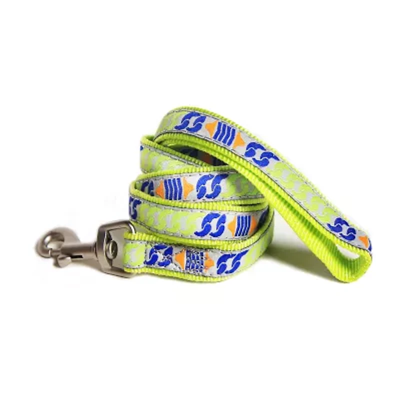 Touchdog Chain Printed Tough Stitched Embroidered Collar Dog Leash
