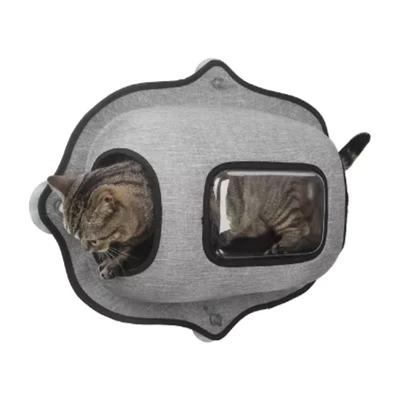 Pet Life Purr-View' See-Through Suction Cup Kitty Lounger Pet Bed