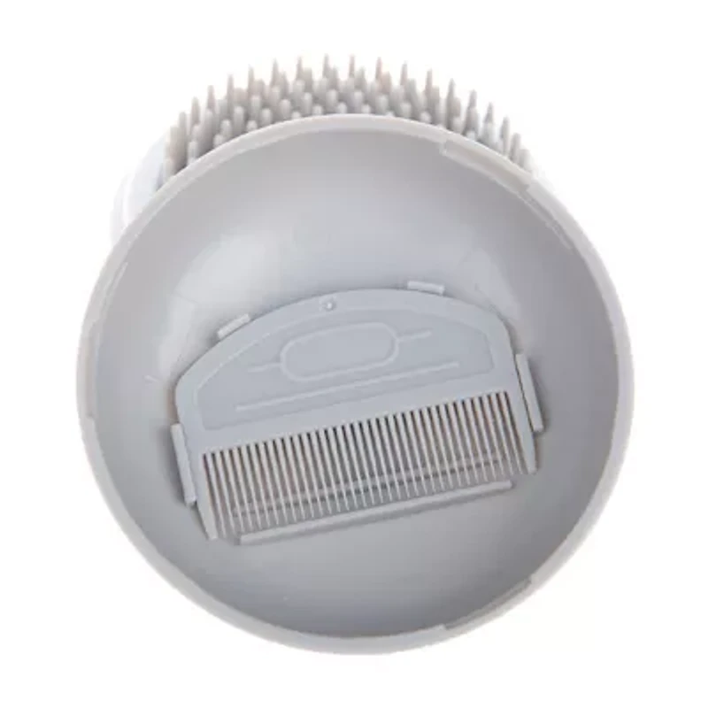 Pet Life Bravel 3-In-1 Travel Pocketed Dual Grooming Brush And Comb Dog Comb