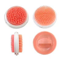 Pet Life Brave 3-In-1 Travel Pocketed Dual Grooming Brush And Comb Dog Comb