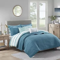 Madison Park Anchorage 8-pc. Comforter and Coverlet Set