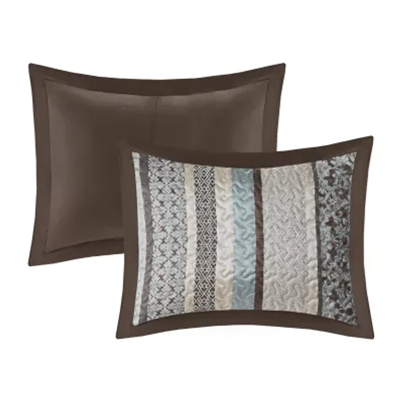 Madison Park Dartmouth 5 Piece Reversible Jacquard Bedspread Set