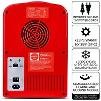 Coca-Cola 4L Portable Cooler/Warmer 12V AC/DC Mini Fridge Polar Bear