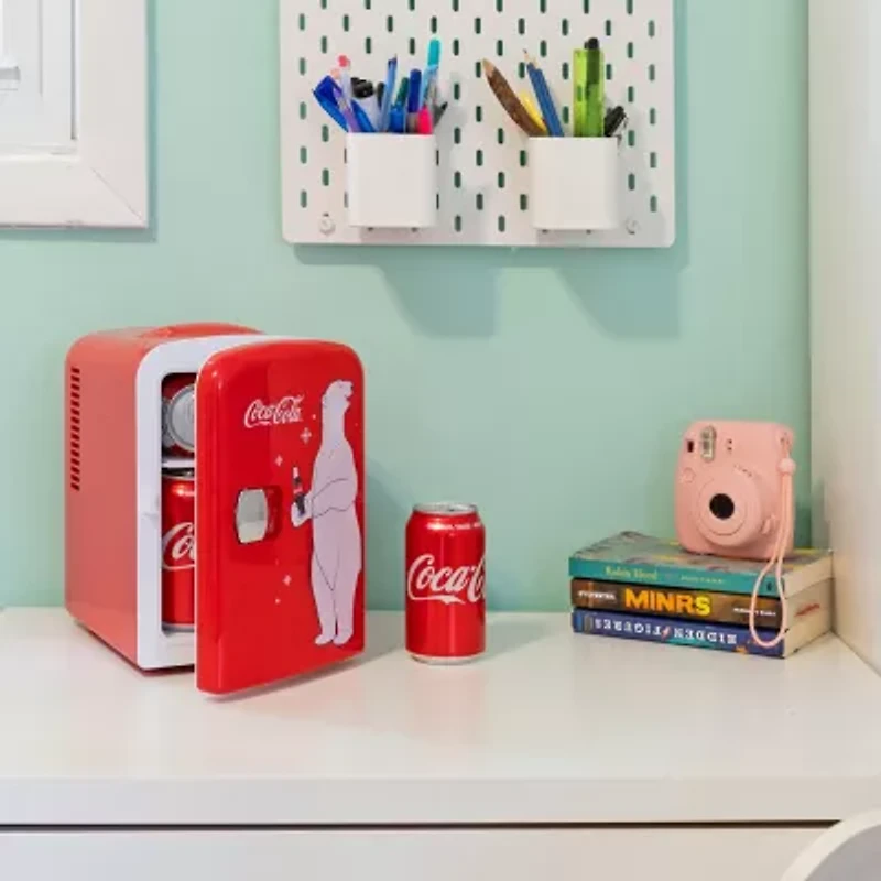Coca-Cola 4L Portable Cooler/Warmer 12V AC/DC Mini Fridge Polar Bear