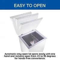 Koolatron Compact Chest Freezer 5.0 cu ft (155L) White- Manual Defrost