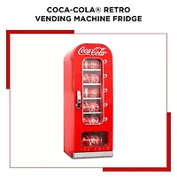 Coca-Cola Retro Vending Machine 10 Can Mini Fridge- Red- AC/DC