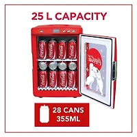 Coca-Cola 28 Can Portable Cooler Warmer with Display AC/DC 25L (26 qt)