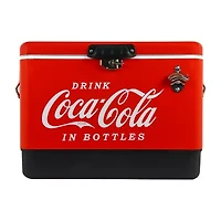 Coca-Cola Ice Chest Cooler with Bottle Opener- 51L (54 qt)- 85 Cans