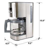 Kenmore® Programmable 12-cup Coffee Maker - Stainless Steel