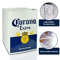 Corona Mini Beer Fridge with Freezer- 70 L/ 74 Qt-  2.4 Cu Ft