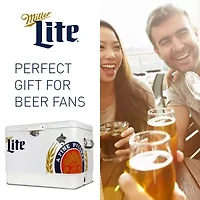Miller Lite Ice Chest Cooler with Bottle Opener- 51L (54 qt)- 85 Cans