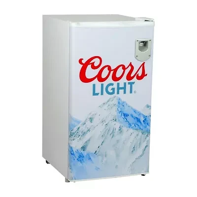 Coors Light Compact Fridge with Bottle Opener- 90 L/ 95 Qt 3.2 Cu Ft