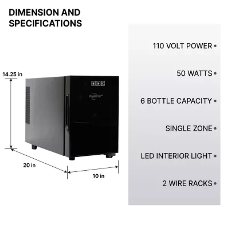 Koolatron 6 Bottle Thermoelectric Wine Cooler