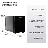 Koolatron 6 Bottle Thermoelectric Wine Cooler