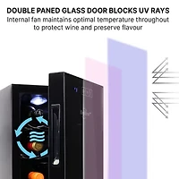 Koolatron Urban Series Bottle Wine Cooler Freestanding Wine Fridge