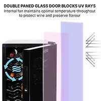 Koolatron 20 Bottle Wine Cooler Freestanding Thermoelectric Wine Fridge