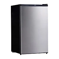 Koolatron Stainless Steel Compact Fridge with Freezer- 4.4 cu ft (124L)