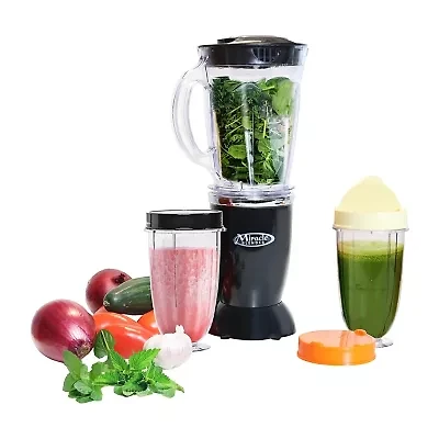 Total Chef Miracle Blender- Bullet Blender with Travel Cups- 12 pc Set